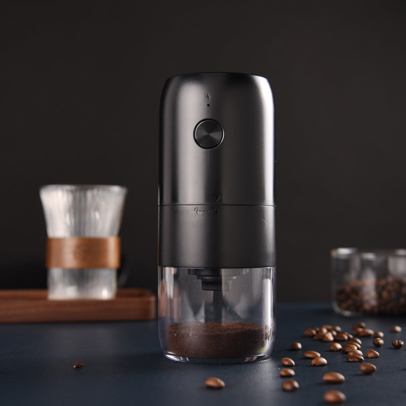 electric coffee grinder in black