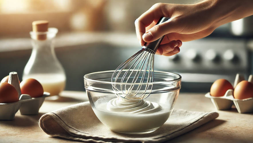 Beat egg whites