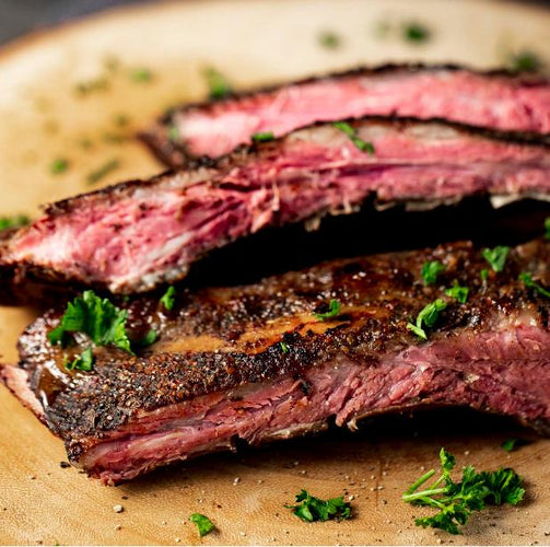 Sous vide beef short ribs