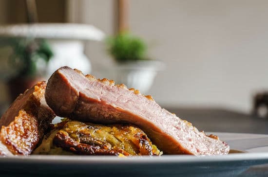 Sous vide duck breast