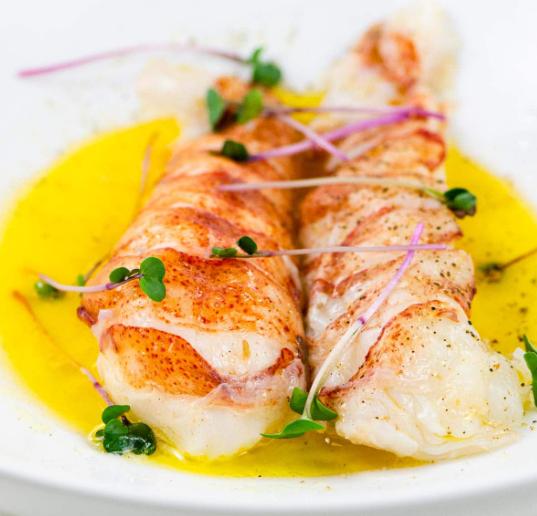 Sous vide lobster tail