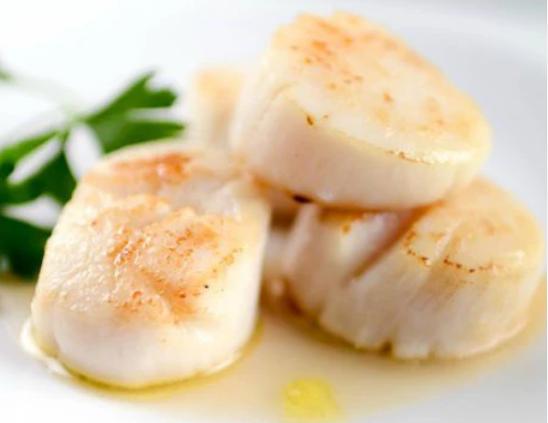 Sous vide scallops