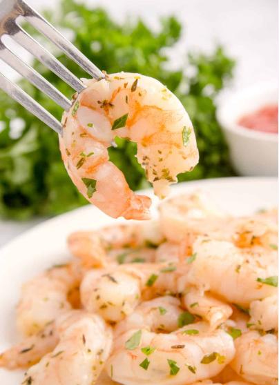 Sous vide shrimp