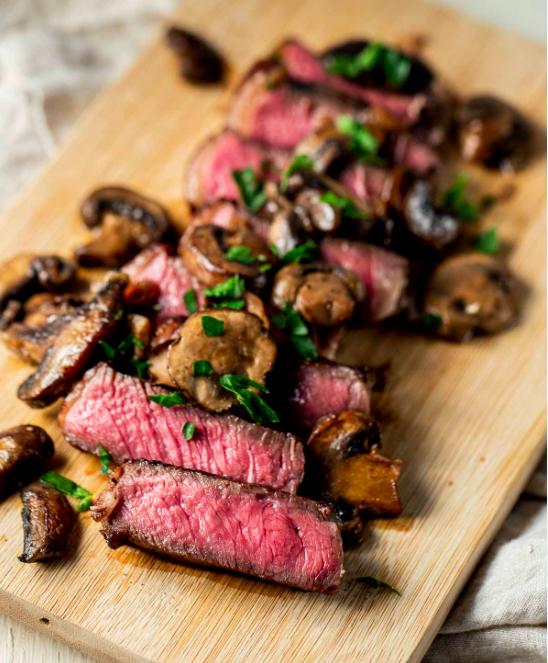 Sous vide sirloin steak